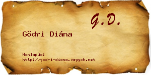 Gödri Diána névjegykártya